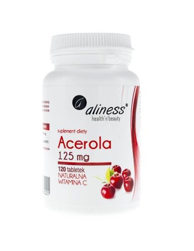 Acerola Natural Vitamin C, 125 mg, 120 tableta