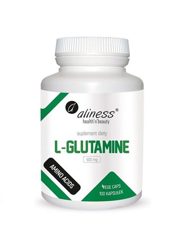 L-glutamin 500 mg, 100 kapsula