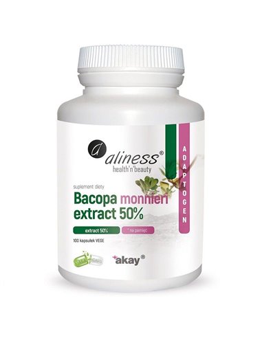 Ekstrakt Bacopa monnieri 50%, 500 mg, 100 kapa od povrća