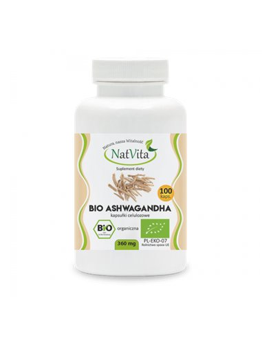Ashwagandha Bio 360 mg, 100 kapsula